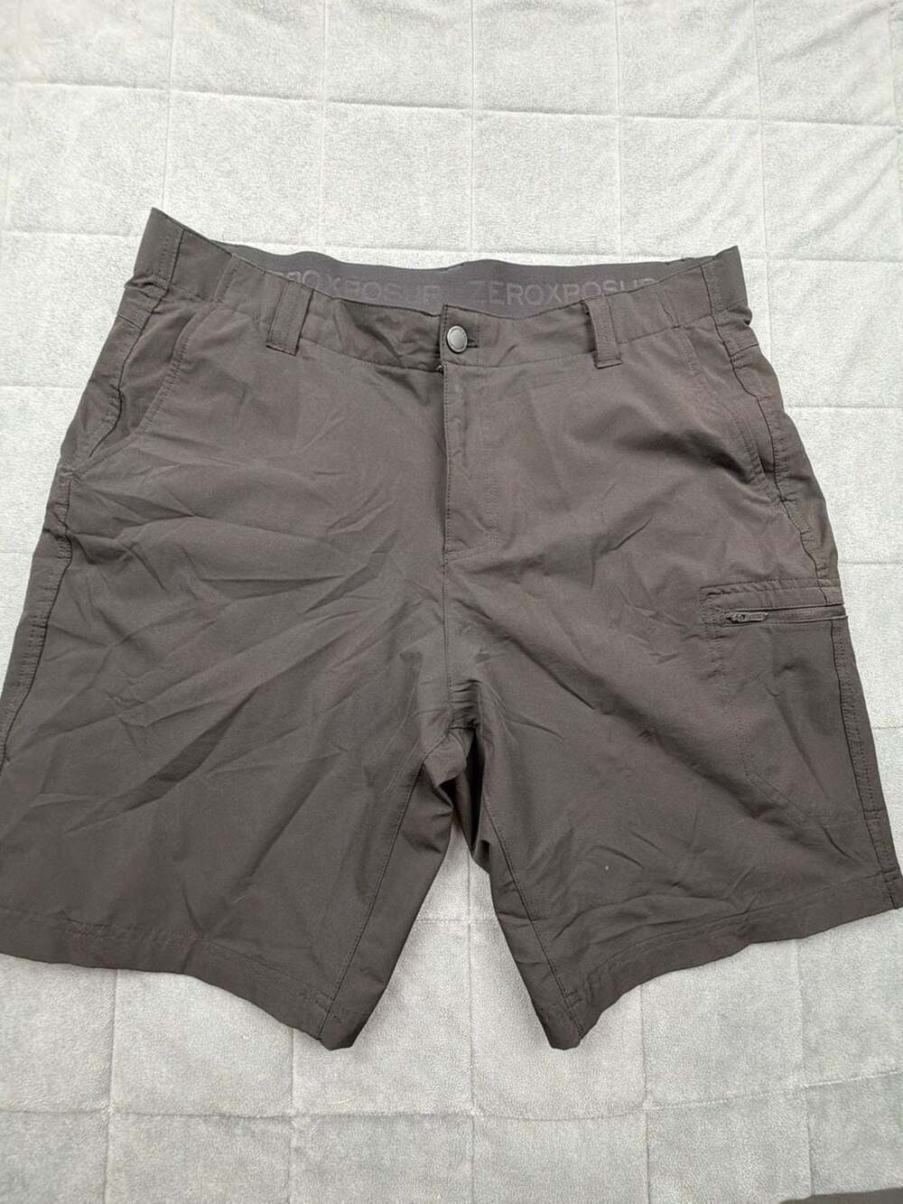 Zeroxposur Travel Series Men's Performance Utility Hiking Shorts Black